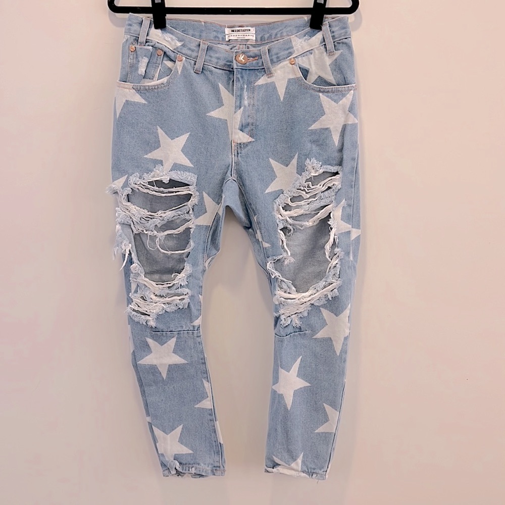 One teaspoon denim saints stars size 29